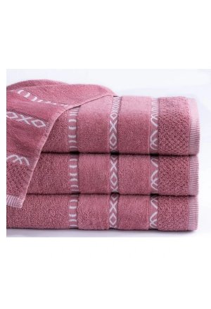 Komplet 5- Ręczników 30x50 cm. 550gsm Bawełna 100 % Różowy GIN