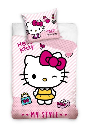 Pościel Dziecięca Hello Kitty Licencja 160x200 cm HK224003