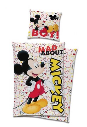 Pościel Dziecięca Mickey Mouse Licencja 160x200 cm MCK219011
