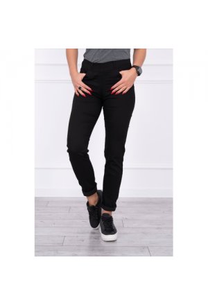 Spodnie kolorowy jeans czarne